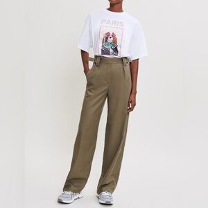 Maje High Waisted Tailored Trousers